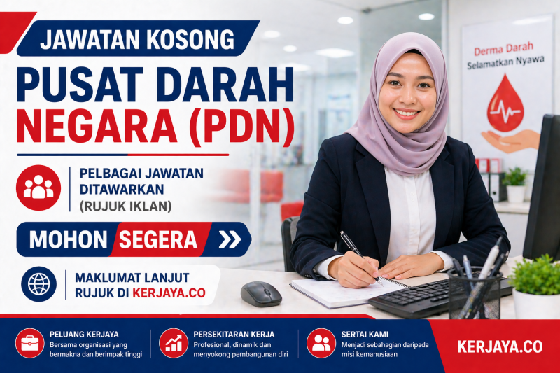 Pusat Darah Negara ~ Jawatan Kosong Personel MySTEP