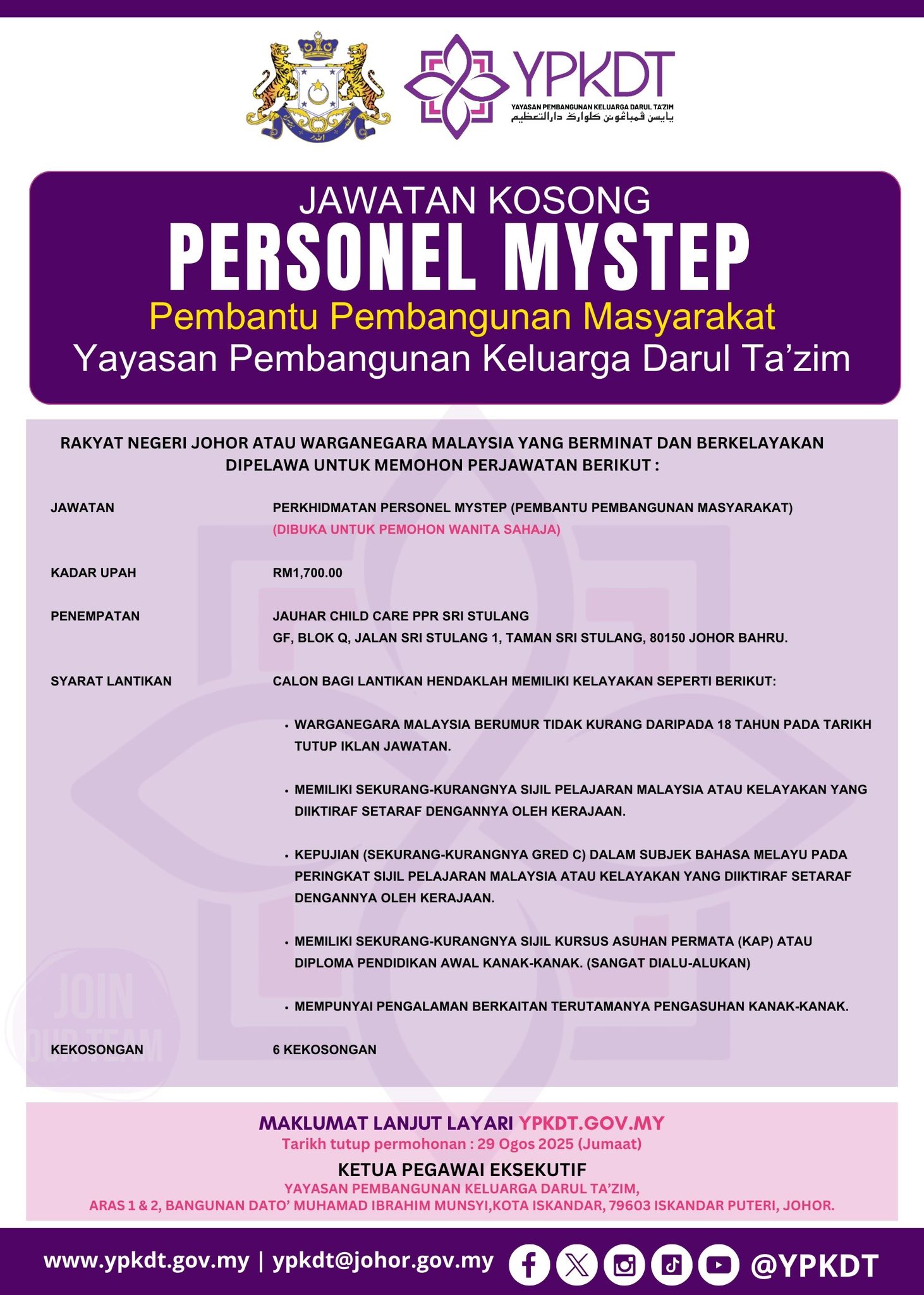 Yayasan johor ypkdt 1