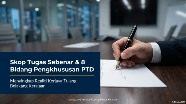 Skop Tugas Sebenar & 8 Bidang Pengkhususan Pegawai Tadbir dan Diplomatik (PTD)