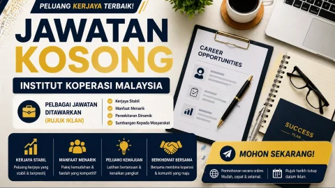 Institut Koperasi Malaysia ~ Pegawai Latihan,Pembantu Khidmat Am,Pembantu Tadbir