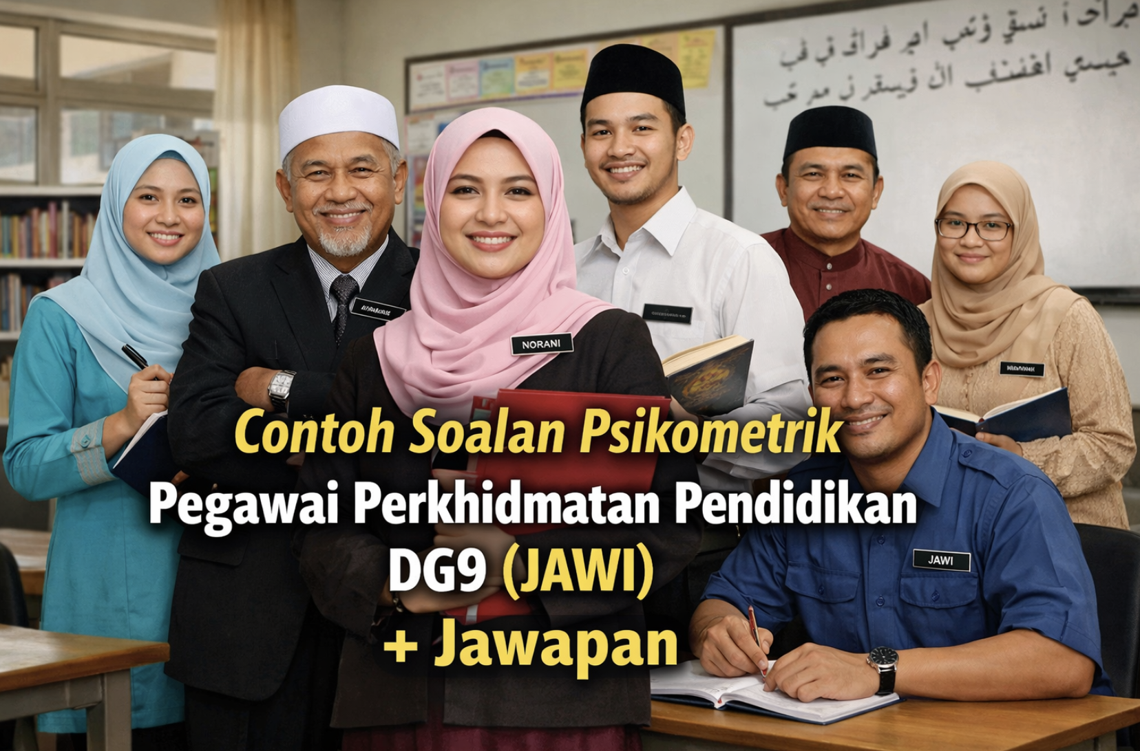 Contoh Soalan Psikometrik Pegawai Perkhidmatan Pendidikan DG9 (JAWI) + Jawapan