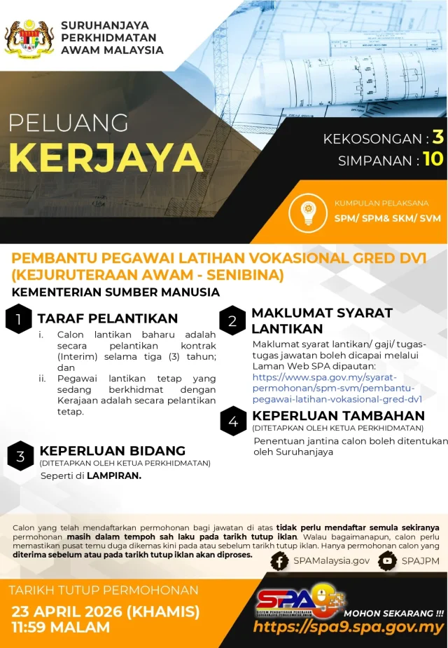111 PEMBANTU PEGAWAI LATIHAN VOKASIONAL GRED DV1KEJURUTERAAN AWAM SENI BINA page 0001 1f3df168 640x924