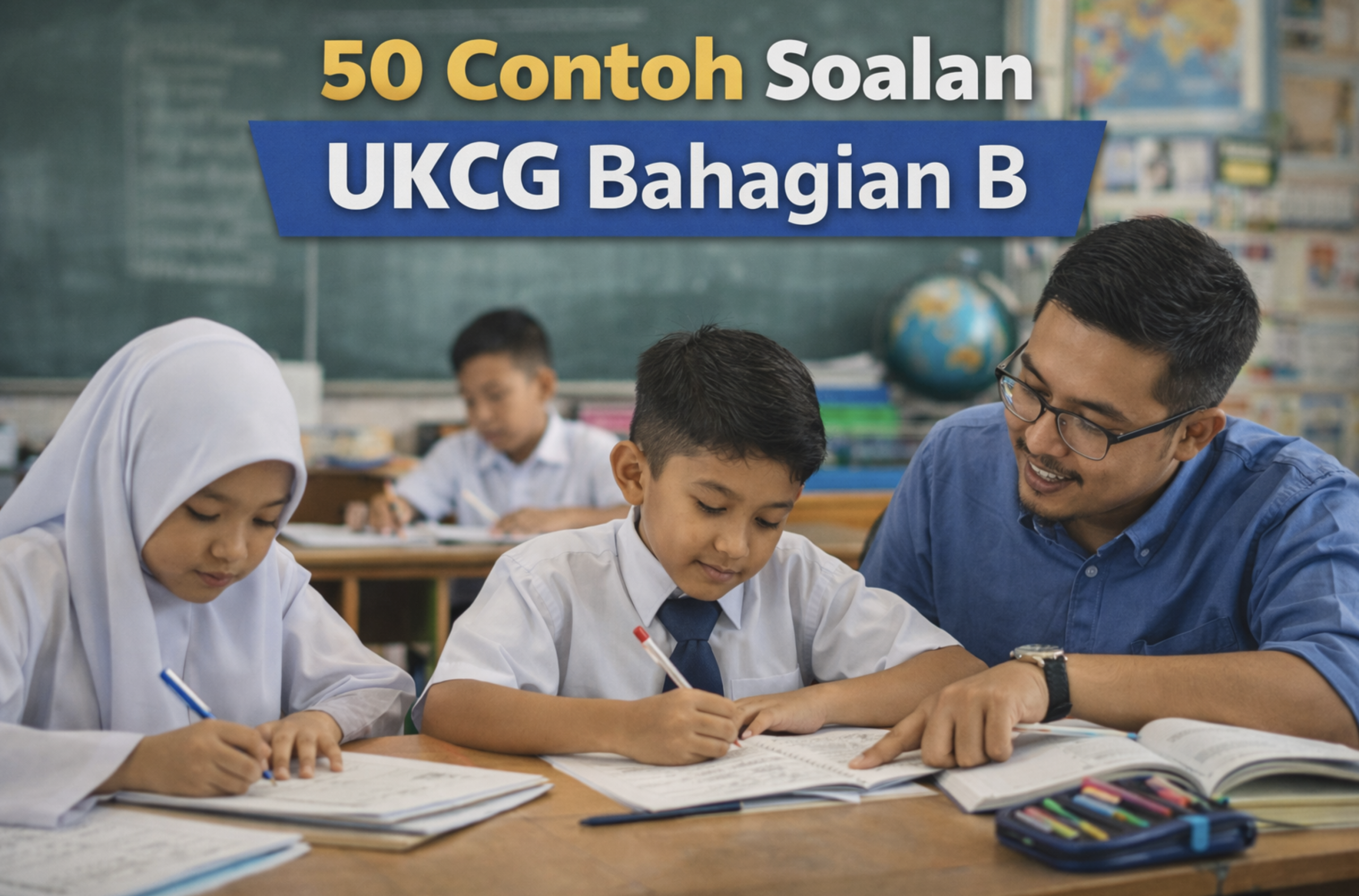 50 Contoh Soalan UKCG Calon Guru Bahagian B: Dengan Jawapan dan Penerangan Lengkap
