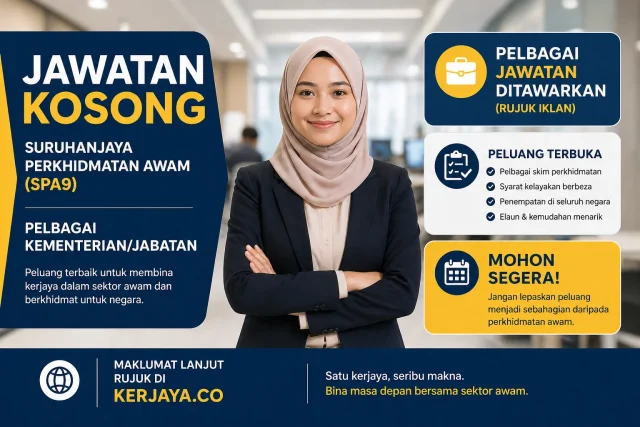 Suruhanjaya Perkhidmatan Awam (SPA9) Pelbagai Kementerian/Jabatan  ~ Jawatan Penolong Pegawai Arkib Gred S5