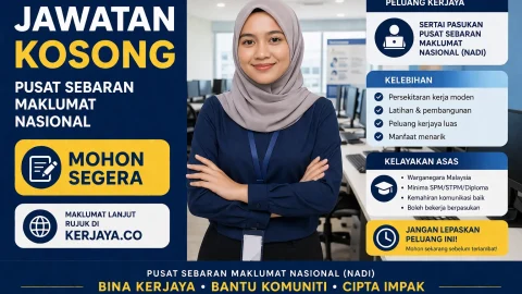 Pusat Sebaran Maklumat Nasional (NADI) ~ Jawatan Kosong Pengurus & Penolong Pengurus